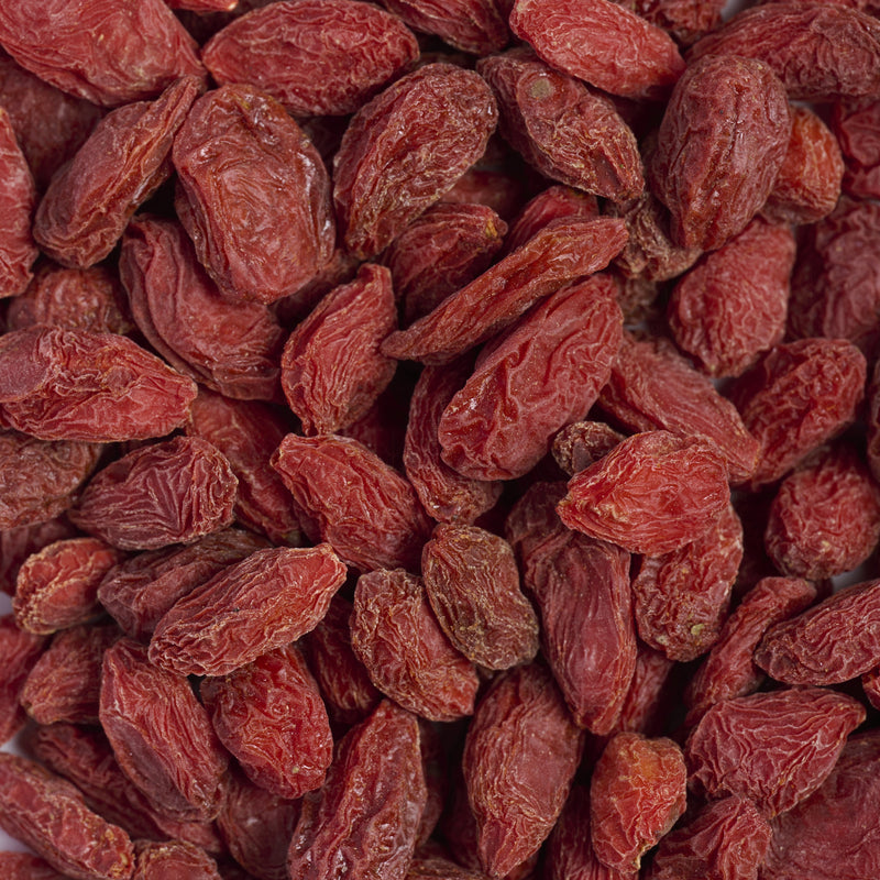 Baies de Goji (Gou Qi Zi) – vue de dessus