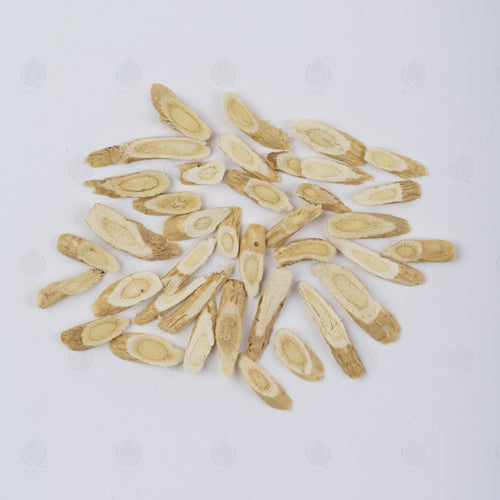 Astragale (petites tranches) (Huang Qi) – vue de dessus