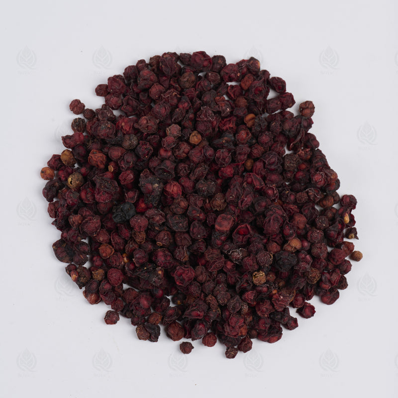 Baies aux Cinq Saveurs (Wu Wei Zi) – vue de dessus